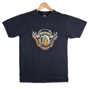 Vintage Harley Davidson Motor Logo Germany Big Bike Krefeld Large USA Made Y2K